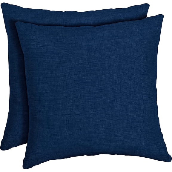 Arden Outdoor Toss Pillow, 2 Pack, 16 x 16, Rain-Proof, Fade Resistant Sapphire Blue Leala