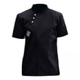 thumbnail image 1 of Uniforme de chaqueta de chef,Chaqueta de chef de manga corta de algodón,uniforme de abrigo,Ropa de cocina para chefs,ropa para trabajos de catering,Chaquetas de servicio de alimentos,abrigos, 1 of 8