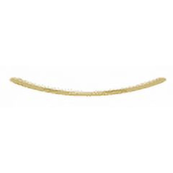 CRL CSH24BR Polished Brass Crescent Style 24" Single-Sided Towel Bar