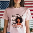 thumbnail image 3 of I Am a March Girl Tee - Funny Christian Inspirational T-Shirt Gift for Women - Faith-Based T-Shirt for March Born Women, 3 of 4