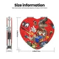 thumbnail image 3 of Pofeuu Mario for Portable Pocket Makeup Mirror PU Cover Compact Travel Mirror with Normal and Magnifying Double Sided Glass-Heart Shape, 3 of 9