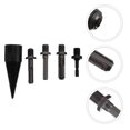 thumbnail image 4 of Miangastore Drill Grey 5Pcs 3.7X1.2In Steel Portable Log Splitter For Camping, 4 of 8