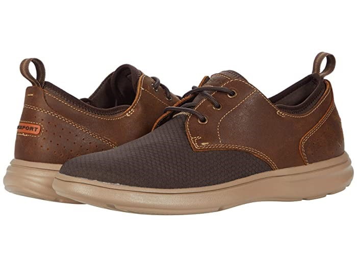 Rockport Zaden Plain Toe Men's Brown Oxfords