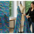 thumbnail image 5 of Soimoi Cotton Poplin Fabric Floral & Horse Animal Printed Fabric 1 Yard 42 Inch Wide, 5 of 7
