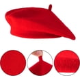 thumbnail image 3 of 1pack Beret Hats Solid Classic Beret Hats for Girls, 3 of 8