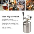 thumbnail image 3 of Beer Keg, 60PSI Gauge Beer Mini Keg System Stainless Steel Efficient  for Homebrew, 3 of 7