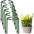 thumbnail image 3 of Remarks For Ordering: Long Model 8 Horizontal And 4 Vertical Per Pack Plant Support Pile Garden Flower Stand Semi-circular Plant Support Ring - Green 15.5x26 Long Model, 3 of 8
