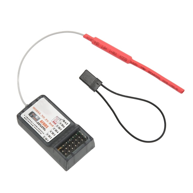 Receptor RC, Gris Transparente Ultra Sensible A La Luz Encuadernación Fácil Velocidad De Conexión Rápida Receptor 2.4Ghz 6CH Para Aviones RC