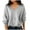 S2-Gray, variant on successthop V Neck Sweaters for Women Casual Oversized Plus Size Clothes Ribbed Cuffs Long Sleeve Knitwear Solid Tops