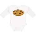thumbnail image 3 of Inktastic Chocolate Chip Cookie Boys or Girls Long Sleeve Baby Bodysuit, 3 of 5