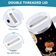 thumbnail image 3 of Yayeee 40oz Stainless Steel Tumbler with Straw and Handle Double-Wall Insulated Travel Water Bottle, Black Halloween Dancing, 3 of 8