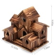 thumbnail image 2 of Casas para pájaros de madera para espacio libre para colgar en el exterior, casa para pájaros Natural hecha a mano con 6 agujeros para decoración de patio trasero/patio, grande, 2 of 5