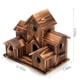 thumbnail image 2 of Casas para pájaros de madera para espacio libre para colgar en el exterior, casa para pájaros Natural hecha a mano con 6 agujeros para decoración de patio trasero/patio, grande, 2 of 5