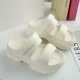 thumbnail image 1 of Zapatillas de mujer con suela gruesa, sandalias de verano de Eva cómodas y de moda, zapatos de playa, suelas suaves, zapatillas de suela gruesa de tendencia para exteriores, 1 of 3