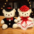 thumbnail image 3 of Venta caliente pareja boda oso de peluche romántico muñeco de peluche juguetes regalo de Navidad novia y novio para los amantes, 3 of 4