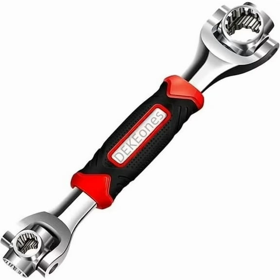DEKEones 52 In 1 MultiFunction Socket Wrench With Rotating Head And Rubber Handle Spanners For Easy Repairs On Bicycles Cars And More
