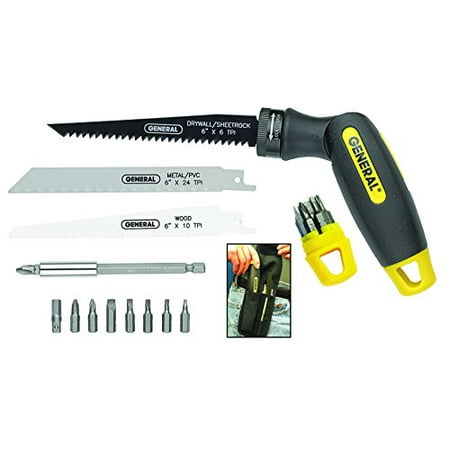 UPC: 0038728860149 | General Tools 86014 14 piece Quad Saw/Driver
