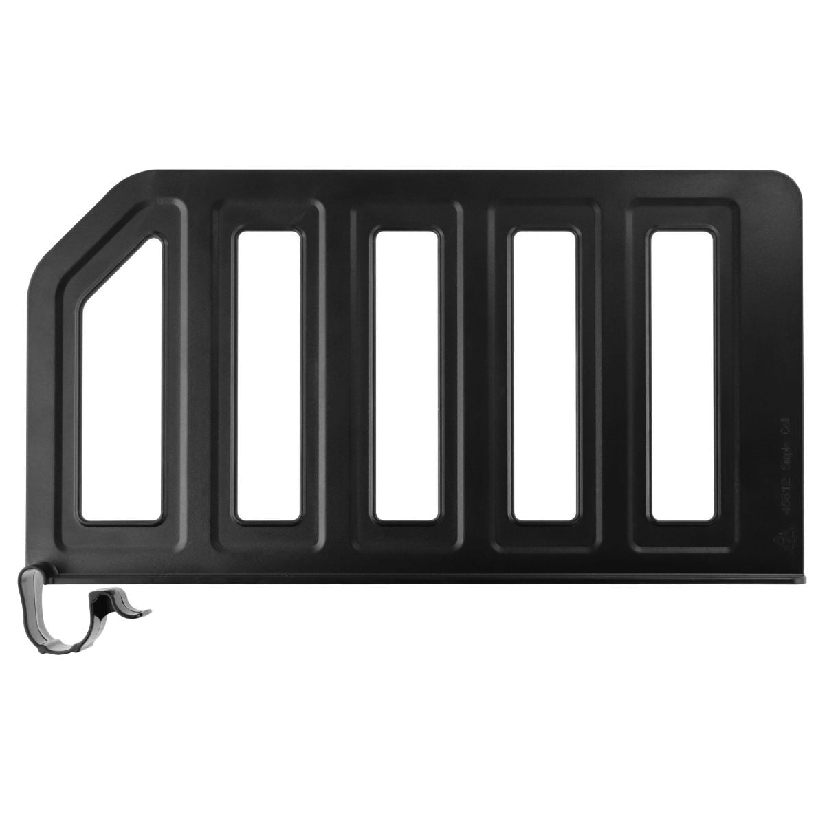 Shelf Separator / Divider with Snap on Clip (12inch x 6inch) Black