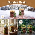 thumbnail image 4 of The Growing Ground 2 pack Turtle Planter with Drainage Hole, Indoor Outdoor Cute Decorative Plant Pots, Desk, Garden, Gift for Plant Lovers, Brown, 4 of 9