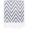 thumbnail image 2 of · REDEARTH · Classic Throw Blanket -Jacquard Medium Weight Soft Lap Blanket for Sofa Bed Couch Chairs loveseats car, Living, Indoor/Outdoor use 100% Cotton (50x60; Gray Charcoal), 2 of 8