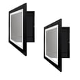 thumbnail image 2 of DOLITY 2 Pcs Cadre Photo en Bois Rangement Projets Maisons Verre avant Flottant Ouvert Oeuvre Noir, 2 of 9