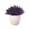 A-Purple, variant on Faux Mini Potted Plant with Clean White Pot, Lifelike Artificial Bonsai for Front Door Festival Table Centerpiece, Zero Maintenance Artificial Greenery Decor