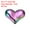 Black, variant on Uxcell 40 Pcs Focal Beads Acrylic Heart Beads Jewelry Making Charm Light Purple