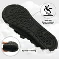 thumbnail image 5 of Ecetana Slippers for Women Fuzzy Slippers Warm Slip On House Sock Shoes with Hook Loop, 5 of 6