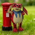 thumbnail image 4 of Cute Saluting Figurine Statue Collectible Model For Home Desktop Display, 4 of 6