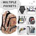 thumbnail image 5 of KUIFORTI Cute Capybara Print Girls Backpack Kids Bookbag Durable Polyester with Adjustable Straps Multiple Organizer Pockets for Students Elementary Middle School Daily Use, 5 of 7