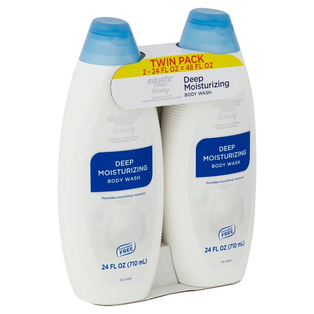 Equate Beauty Deep Moisturizing Body Wash Twin Pack, 24 fl oz, 2 count