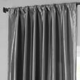thumbnail image 5 of Graphite Faux Silk Taffeta Curtain (1 Panel), Graphite, 50W X 96L, 5 of 10