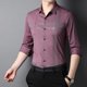 thumbnail image 3 of Camisa de moda 2021 para hombre, de manga larga, para primavera y otoño, camisa fina, ropa de negocios, camisa de caballero a rayas, ropa de estilo inglés para hombre, 3 of 5