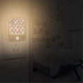 thumbnail image 2 of Yayeee LED Night Lights with Motion Detectors Auto Dusk to Dawn Light Sensors, 2 Pack, Light Blue Shimmering Pattern, 2 of 7