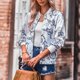 thumbnail image 3 of Chaqueta Bomber para Mujer,Chaqueta Bomber para Mujer Abrigo Clásico con Cremallera Chaqueta con Cremallera Estética Elegante, 3 of 6
