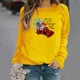 thumbnail image 4 of Sudadera con capucha y cuello redondo de manga larga con estampado navideño para mujer, ropa estética, ropa de calle para mujer, 4 of 4