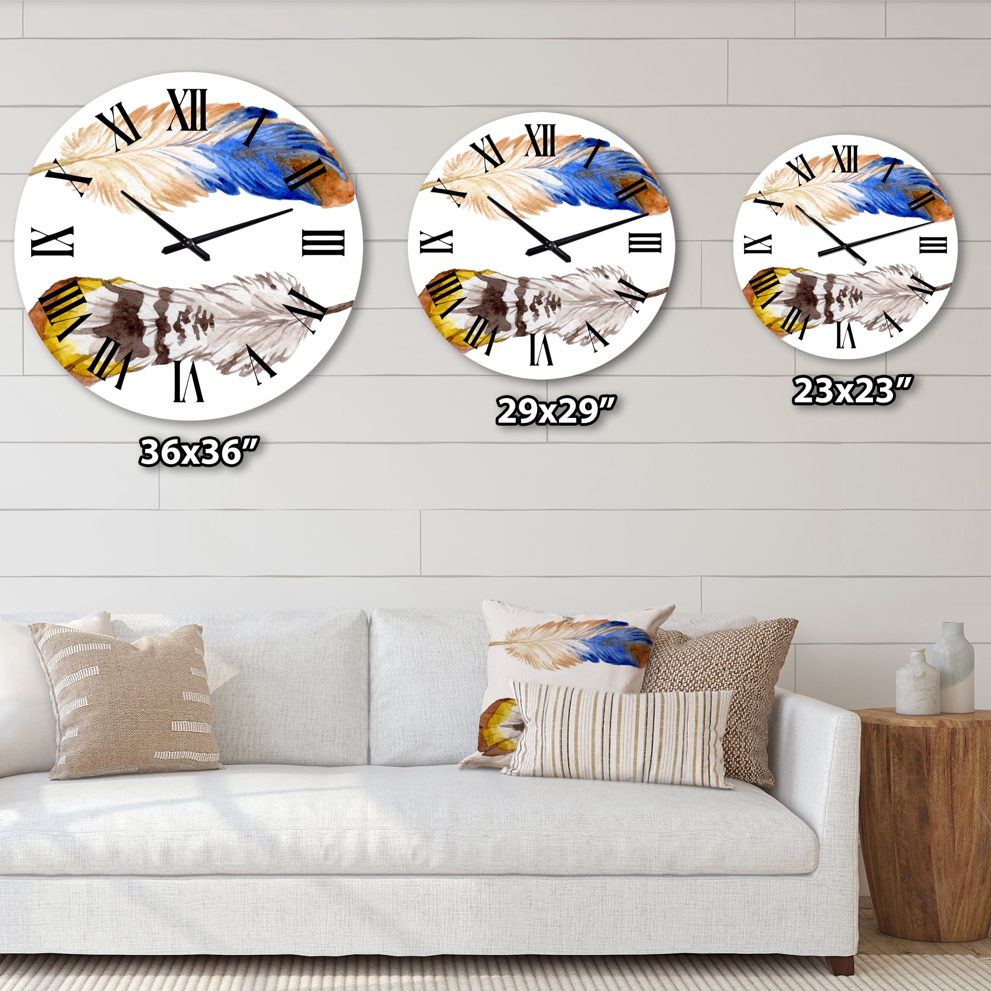 Designart 1 in Bohemian Wall Clock