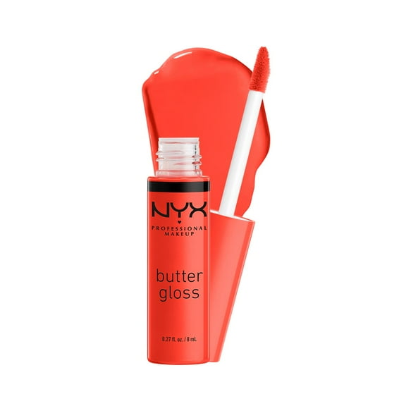 NYX Professional Makeup Butter Gloss, Non-Sticky Lip Gloss, Orangesicle, 0.27 Oz