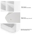 thumbnail image 4 of Slant Pen Organizer Pen for Holder Stationery Pen Box Student Grid Inclined Desktop Drawer for Creative Rack Rounded Corners Supply Organizers, 4 of 8
