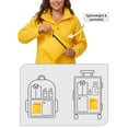 thumbnail image 5 of Ubon Women's Rain Coat Waterproof Raincoat Long Packable Windproof Windbreaker with Hood Yellow L, 5 of 8