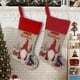 thumbnail image 1 of Juego de 2 Medias Navideñas Nuevas, Personalizadas con Diseño de Papá Noel y Gnomos (45 Cm), Suaves, Clásicas y Rojas, para Colgar En La Chimenea, para Las Fiestas Navideñas Familiares., 1 of 7