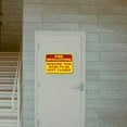 thumbnail image 5 of ADA CENTRAL SIGNS - Fire Regulations - Require This Door To Be Kept Closed Sign - ADA Compliant Digitally Printed Text Wall Sign - Emergency Evacuation, Safety Signs - Vinyl 3.5” x 5” Yellow and Red, 5 of 7
