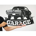 thumbnail image 2 of RealSteel Garage Metal Sign, Vintage Car-Themed Wall Art for Home or Business (Mercury Cougar- Black), 2 of 3