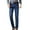 Blue, variant on Wyobmus Men's Classic Regular Fit Jeans Plus Size Stretchy Jeans Solid Color Comfort Flex Waist Denim Pants Black