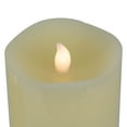 thumbnail image 7 of Northlight LED Flickering Flameless Wax Pillar Candles - 8" - Cream - Set of 3, 7 of 7