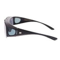 thumbnail image 3 of Barricade Large Mens Polarized Flip Up Fitover Sunglasses All Black, 3 of 3