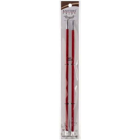 Royale Single Pointed Needles 10"-Size 8/5Mm