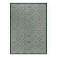 thumbnail image 2 of World Rug Gallery Transitional Floral Circles Textured Flat Weave Indoor/Outdoor Area Rug - GREEN 5' X 7', 2 of 9