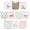 Modern Pink Safari, variant on Infant Girl Cotton Bibs, Sweet Bunny, One Size