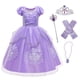 thumbnail image 1 of Disfraz de Sophia the First Anime para niños, vestido de princesa con apliques florales, vestido de baile, Carnaval, Sofía, Cosplay Fivean unisex, 1 of 2